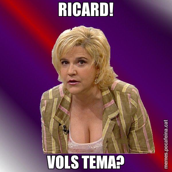 RICARD! VOLS TEMA? - Pilar Rahola