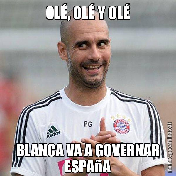 OLÉ, OLÉ Y OLÉ BLANCA VA A GOVERNAR ESPAñA - Guardiola Boig