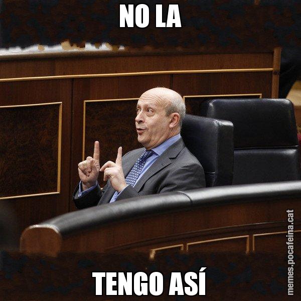 NO LA TENGO ASÍ - Ministre Wert
