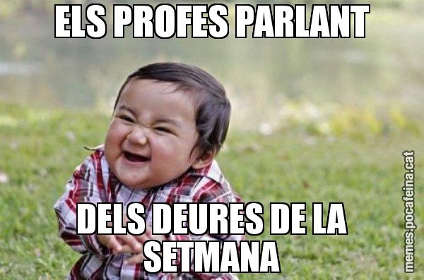 ELS PROFES PARLANT DELS DEURES DE LA SETMANA - El diabòlic nen asiàtic