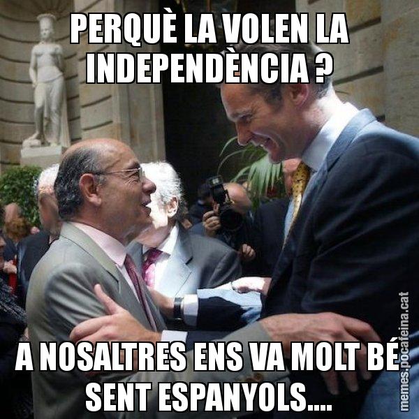PERQUÈ LA VOLEN LA INDEPENDÈNCIA ? A NOSALTRES ENS VA MOLT BÉ SENT ESPANYOLS.... - Millet i Urdangarin