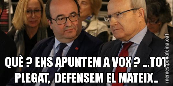 QUÈ ? ENS APUNTEM A VOX ? ...TOT PLEGAT,  DEFENSEM EL MATEIX..