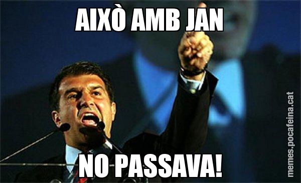 AIXÒ AMB JAN NO PASSAVA! - Laporta al loro!