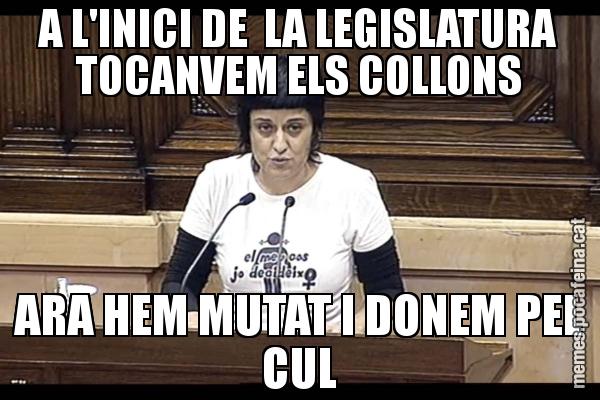 A L'INICI DE  LA LEGISLATURA TOCANVEM ELS COLLONS ARA HEM MUTAT I DONEM PEL CUL