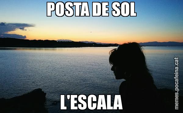 POSTA DE SOL L'ESCALA