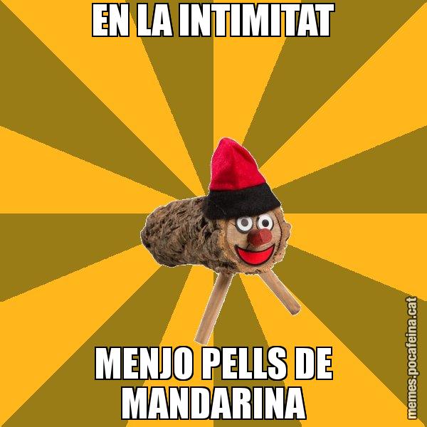 EN LA INTIMITAT MENJO PELLS DE MANDARINA - El tió