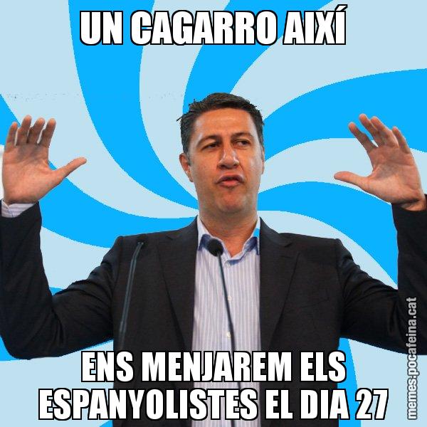 UN CAGARRO AIXÍ ENS MENJAREM ELS ESPANYOLISTES EL DIA 27 - Xavier García Albiol - 27S