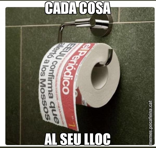 CADA COSA AL SEU LLOC