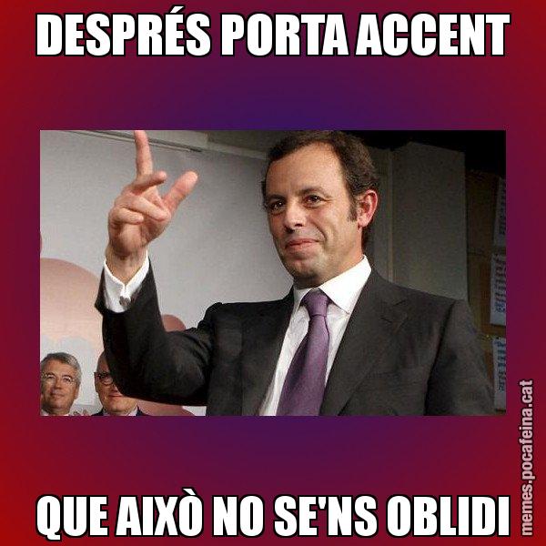 DESPRÉS PORTA ACCENT QUE AIXÒ NO SE'NS OBLIDI - Sandro Rossell
