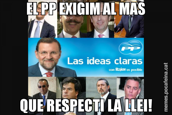 EL PP EXIGIM AL MAS QUE RESPECTI LA LLEI!