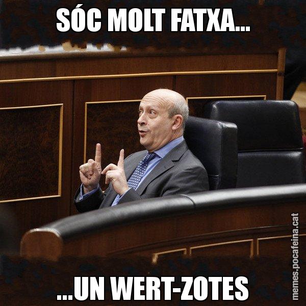SÓC MOLT FATXA... ...UN WERT-ZOTES - Ministre Wert