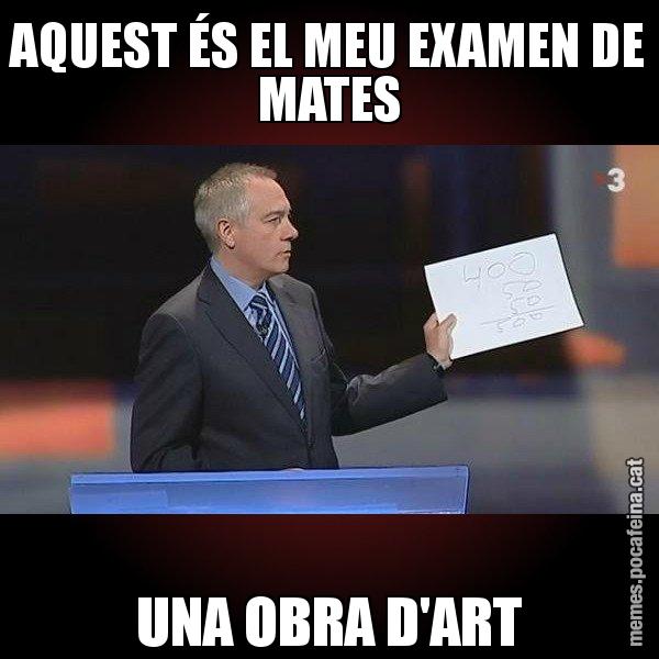 AQUEST ÉS EL MEU EXAMEN DE MATES UNA OBRA D'ART - Navarro Paper