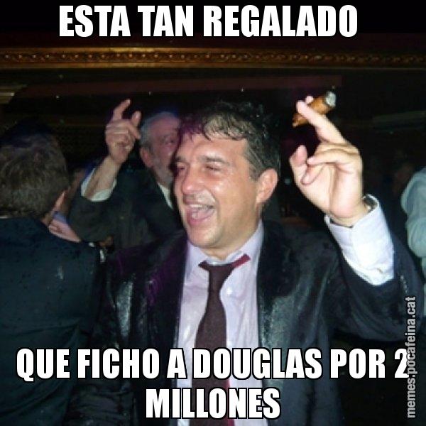 ESTA TAN REGALADO  QUE FICHO A DOUGLAS POR 2 MILLONES - Laporta de Festa