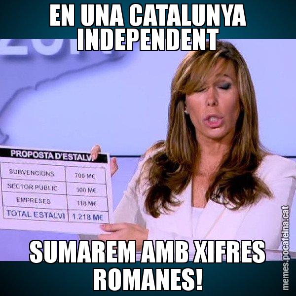 EN UNA CATALUNYA INDEPENDENT SUMAREM AMB XIFRES ROMANES! - Alícia Paper i Suma
