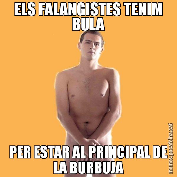 ELS FALANGISTES TENIM BULA PER ESTAR AL PRINCIPAL DE LA BURBUJA - Albert Rivera