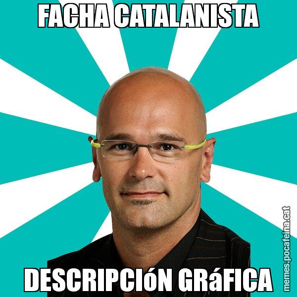 FACHA CATALANISTA DESCRIPCIóN GRáFICA - Raül Romeva - 27S