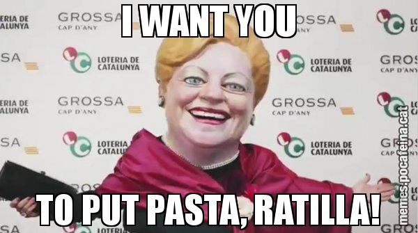 I WANT YOU TO PUT PASTA, RATILLA! - La Grossa de cap d'any