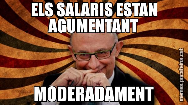 ELS SALARIS ESTAN AGUMENTANT MODERADAMENT