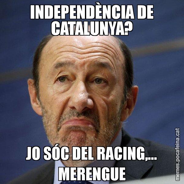 INDEPENDÈNCIA DE CATALUNYA? JO SÓC DEL RACING,... MERENGUE - Rubalcaba