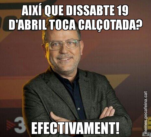 AIXÍ QUE DISSABTE 19 D'ABRIL TOCA CALÇOTADA? EFECTIVAMENT! - Lluís Canut