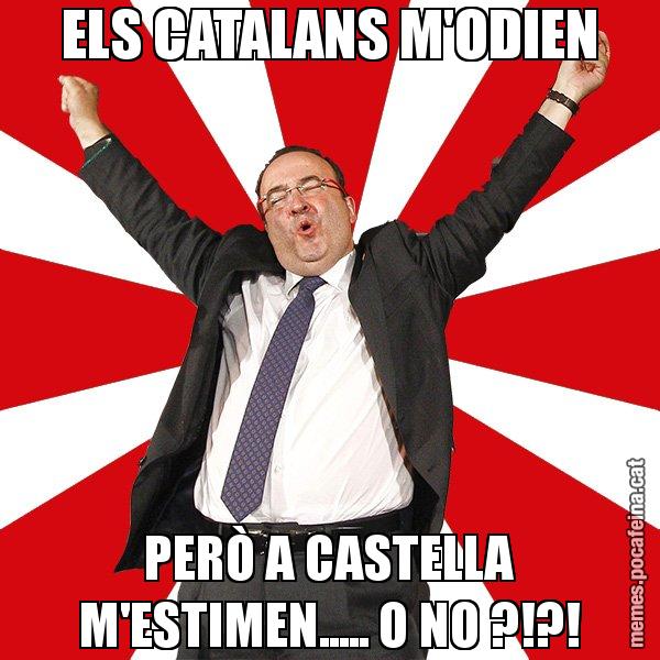 ELS CATALANS M'ODIEN PERÒ A CASTELLA M'ESTIMEN..... O NO ?!?! - Miquel Iceta - 27S
