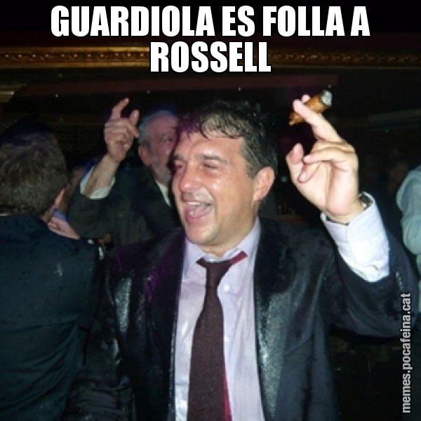 GUARDIOLA ES FOLLA A ROSSELL - Laporta de Festa