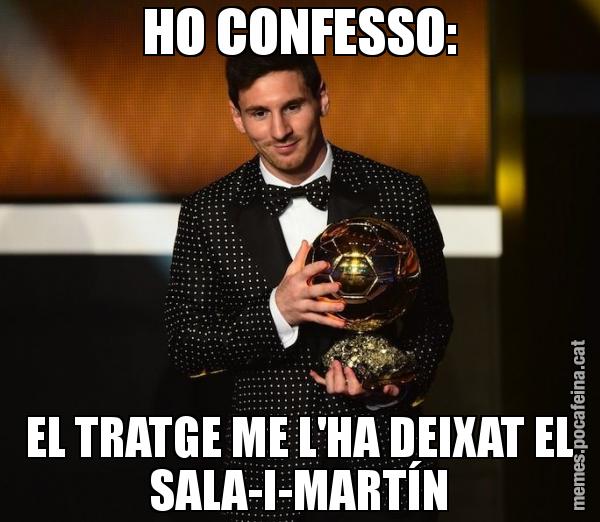 HO CONFESSO: EL TRATGE ME L'HA DEIXAT EL SALA-I-MARTÍN