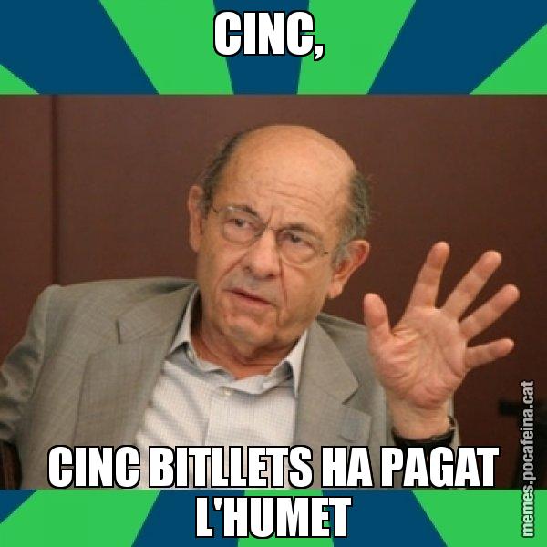 CINC,  CINC BITLLETS HA PAGAT L'HUMET - Fèlix Millet