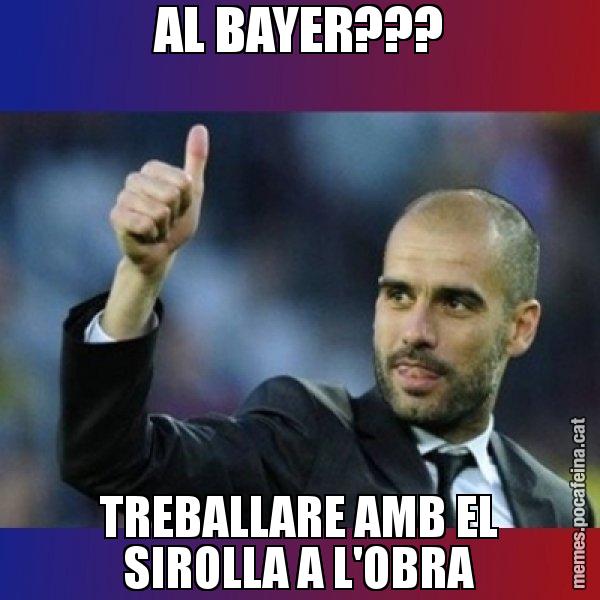 AL BAYER??? TREBALLARE AMB EL SIROLLA A L'OBRA - Pep Guardiola