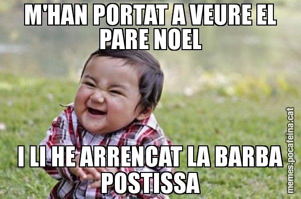 M'HAN PORTAT A VEURE EL PARE NOEL I LI HE ARRENCAT LA BARBA POSTISSA - El diabòlic nen asiàtic