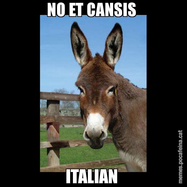 NO ET CANSIS  ITALIAN - El burro Català