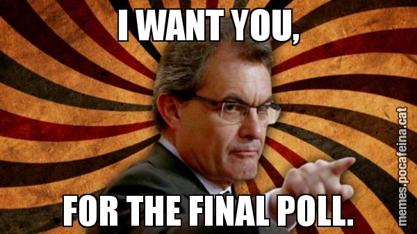 I WANT YOU, FOR THE FINAL POLL.
