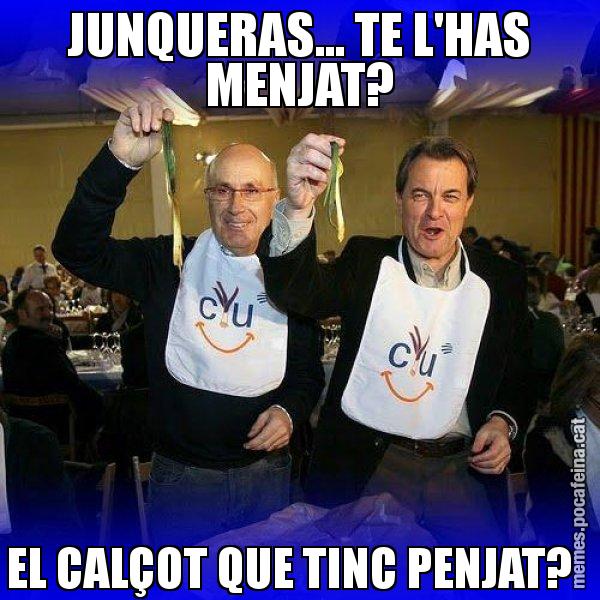 JUNQUERAS... TE L'HAS MENJAT? EL CALÇOT QUE TINC PENJAT? - Calçotada CiU