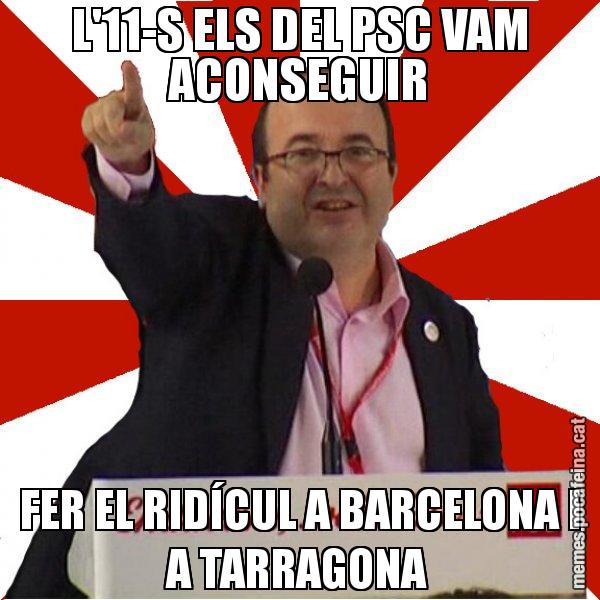 L'11-S ELS DEL PSC VAM ACONSEGUIR FER EL RIDÍCUL A BARCELONA I A TARRAGONA - Miquel Iceta