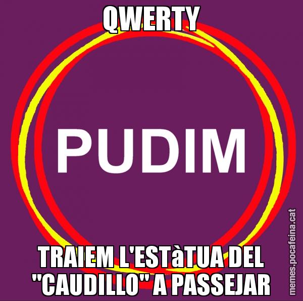 QWERTY TRAIEM L'ESTàTUA DEL "CAUDILLO" A PASSEJAR