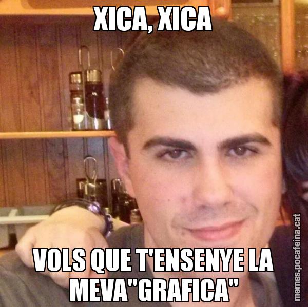 XICA, XICA VOLS QUE T'ENSENYE LA MEVA"GRAFICA"