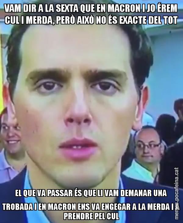 VAM DIR A LA SEXTA QUE EN MACRON I JO ÉREM CUL I MERDA, PERÒ AIXÒ NO ÉS EXACTE DEL TOT EL QUE VA PASSAR ÉS QUE LI VAM DEMANAR UNA TROBADA I EN MACRON ENS VA ENGEGAR A LA MERDA I A PRENDRE PEL CUL