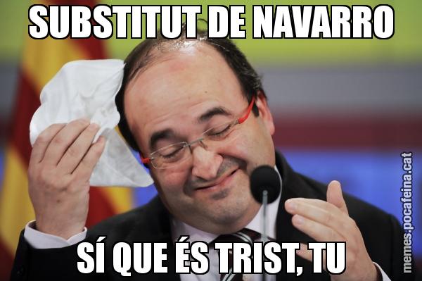 SUBSTITUT DE NAVARRO SÍ QUE ÉS TRIST, TU