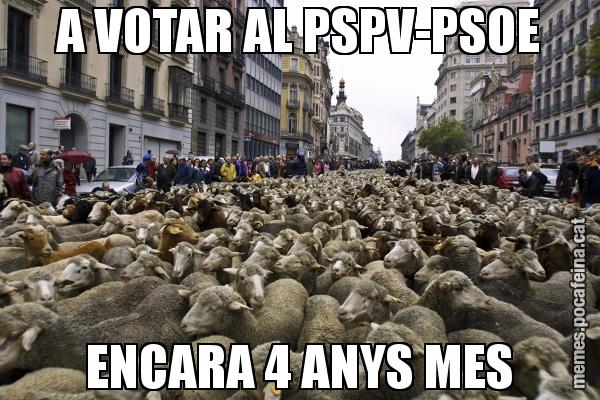 A VOTAR AL PSPV-PSOE ENCARA 4 ANYS MES