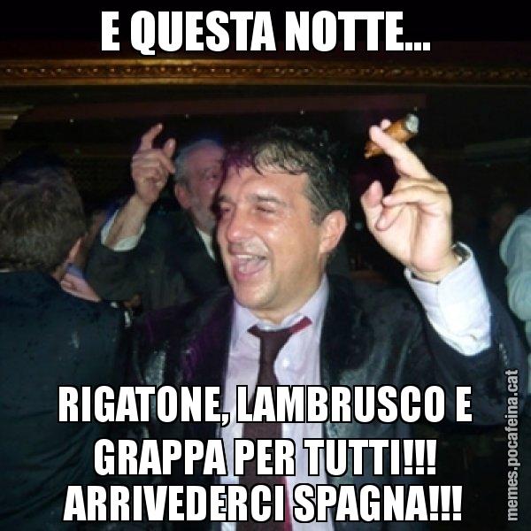 E QUESTA NOTTE... RIGATONE, LAMBRUSCO E GRAPPA PER TUTTI!!! ARRIVEDERCI SPAGNA!!! - Laporta de Festa