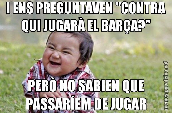 I ENS PREGUNTAVEN "CONTRA QUI JUGARÀ EL BARÇA?" PERÒ NO SABIEN QUE PASSARÍEM DE JUGAR - El diabòlic nen asiàtic