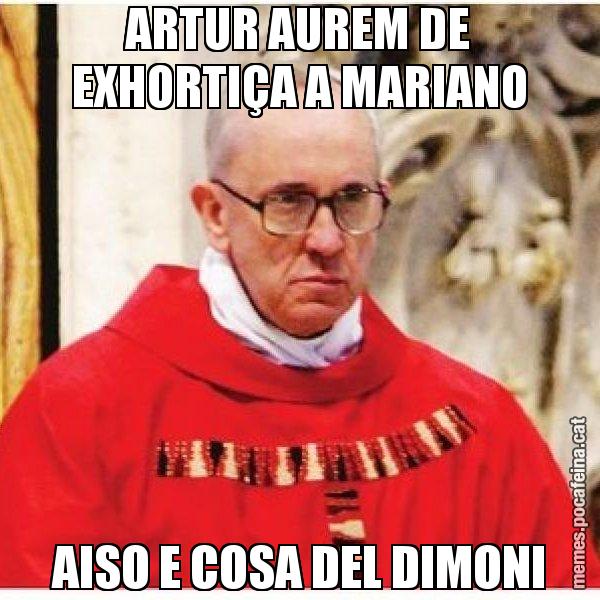 ARTUR AUREM DE EXHORTIÇA A MARIANO AISO E COSA DEL DIMONI - Papa di Roma