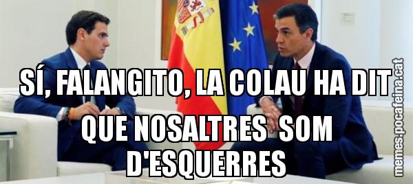 SÍ, FALANGITO, LA COLAU HA DIT QUE NOSALTRES  SOM D'ESQUERRES