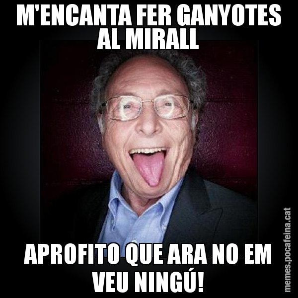 M'ENCANTA FER GANYOTES AL MIRALL APROFITO QUE ARA NO EM VEU NINGÚ! - Punset llengua