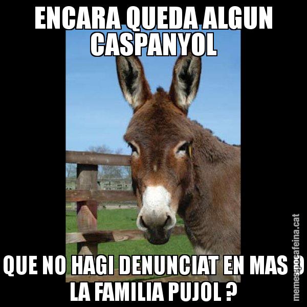 ENCARA QUEDA ALGUN CASPANYOL QUE NO HAGI DENUNCIAT EN MAS O LA FAMILIA PUJOL ? - El burro Català