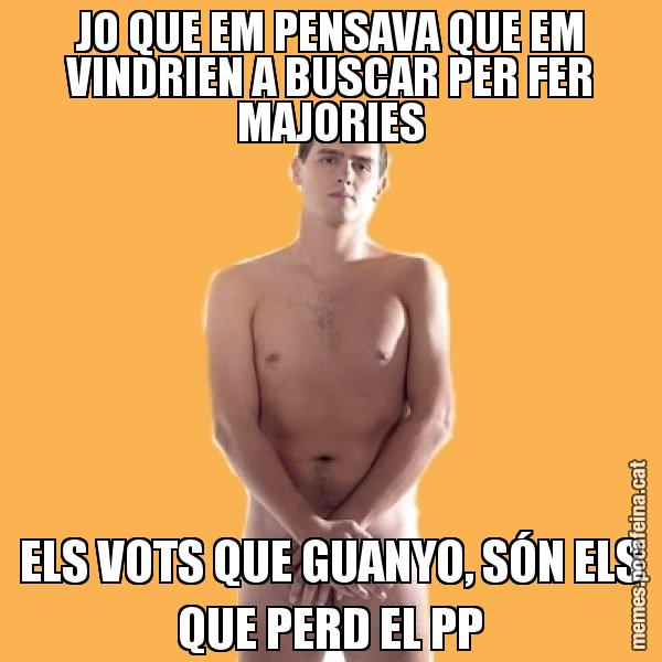 JO QUE EM PENSAVA QUE EM VINDRIEN A BUSCAR PER FER MAJORIES ELS VOTS QUE GUANYO, SÓN ELS QUE PERD EL PP - Albert Rivera