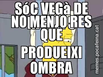 SóC VEGà DE NIVELL 5 NO MENJO RES QUE PRODUEIXI OMBRA