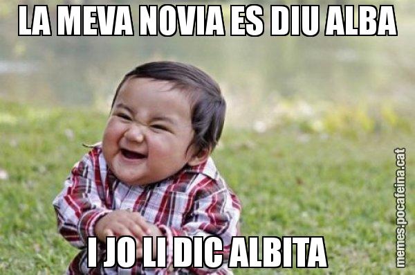 LA MEVA NOVIA ES DIU ALBA I JO LI DIC ALBITA - El diabòlic nen asiàtic