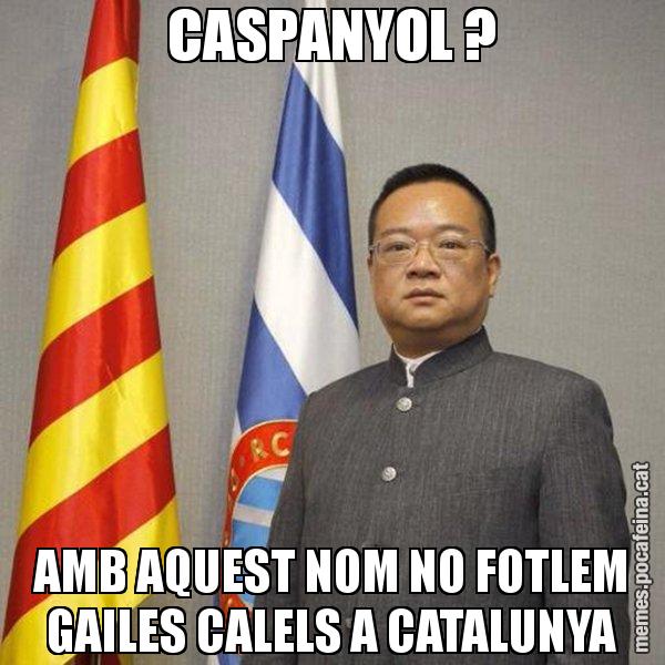 CASPANYOL ? AMB AQUEST NOM NO FOTLEM GAILES CALELS A CATALUNYA - Chen Yansheng