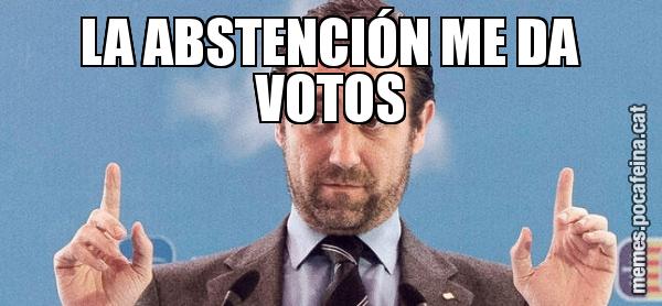 LA ABSTENCIÓN ME DA VOTOS